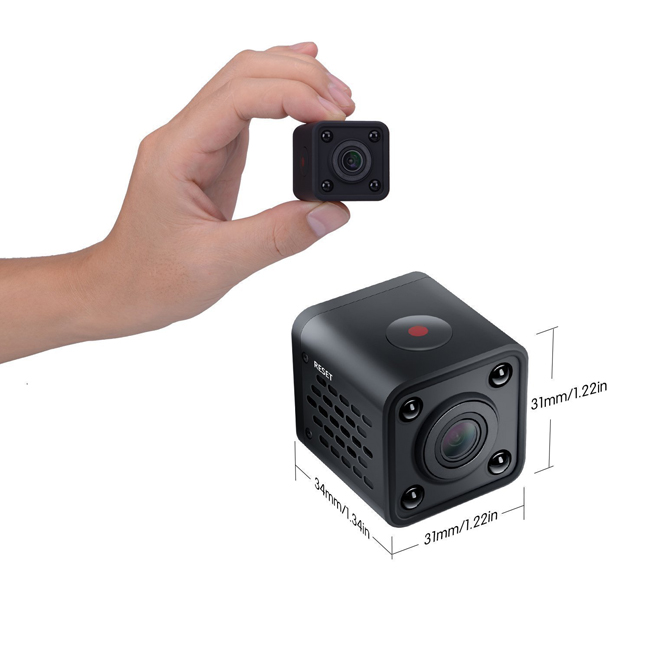 

HDQ9 HD 1080P Mini Hidden Camera WIFI Wireless Surveillance IP, Black