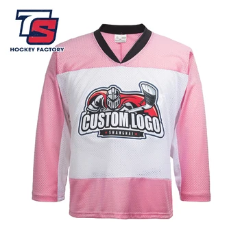 pink ice hockey jersey