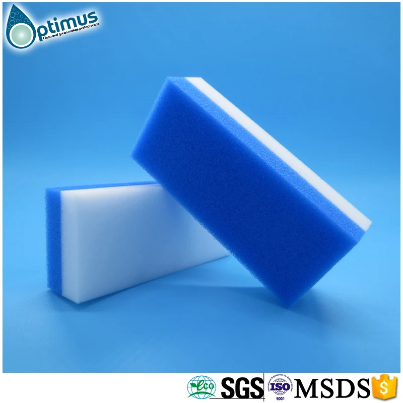 Colorful Blue Abrasive Melamine Foam Sponge Magic Pu Sponge Buy Magic