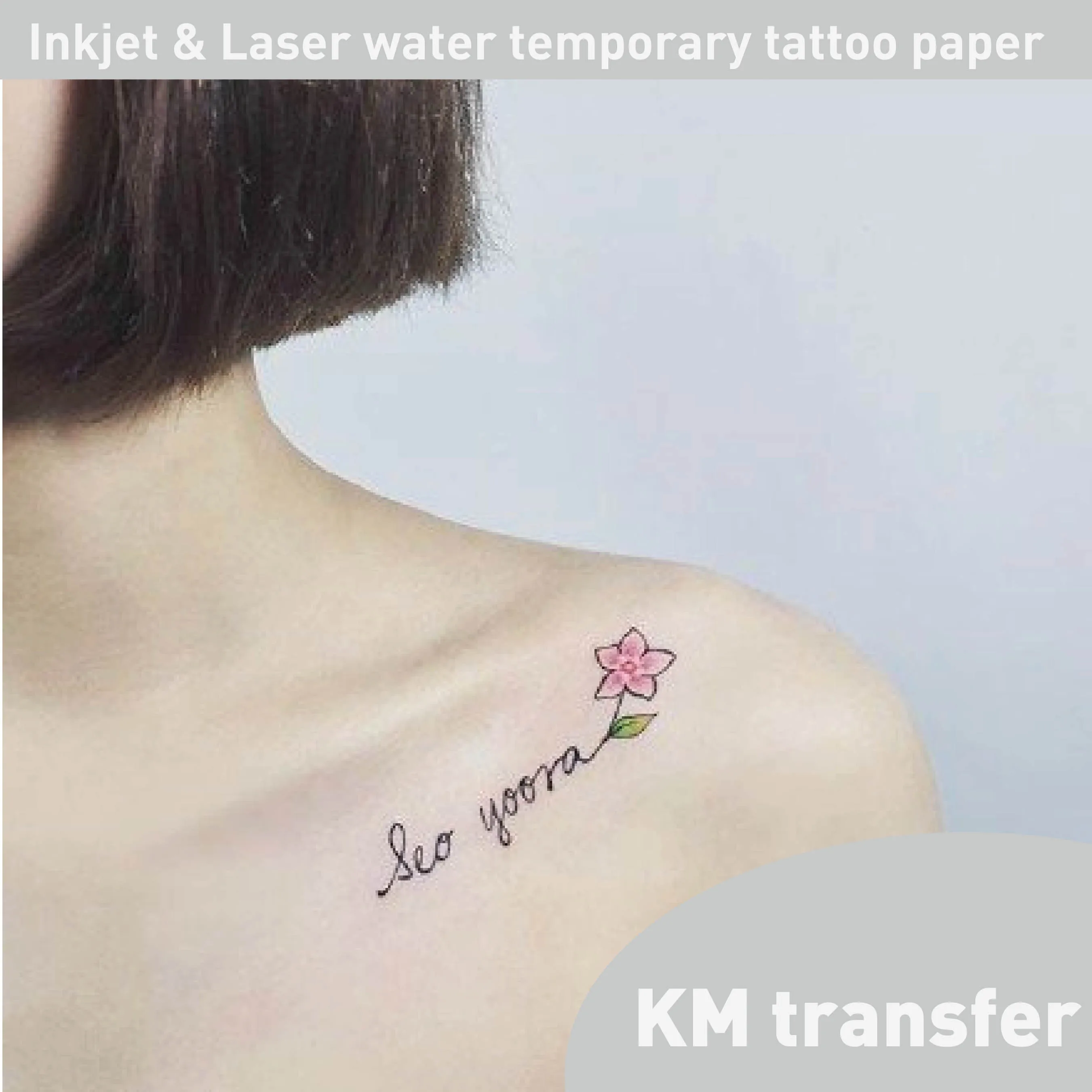 

Inkjet & Laser skin use home creative arts Water slide temporary tattoo adhesive paper