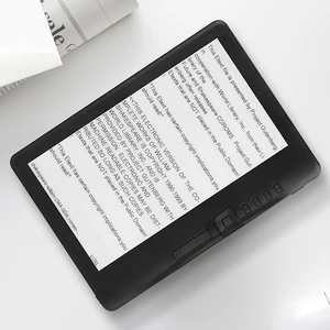 ebook reader 7inch 7'' with 8GB build in 800*480 TFT color screen 2100mAh Arm9+DSP LINUX ucos system mp3 music video pdf cheap