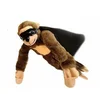 Yangzhou stuffed animal factory custom logo on cape flying screaming monkey