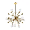 Nordic LED metal pendant lamps postmodern personality dandelion glass ball hanging lamp American simple bedroom pendant lights