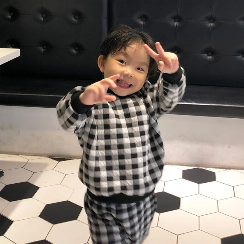 

2021 Plain Tracksuit Kid Guangzhou Children Clothes Two Pieces Outdoor Tracksuit For Children, As the picture