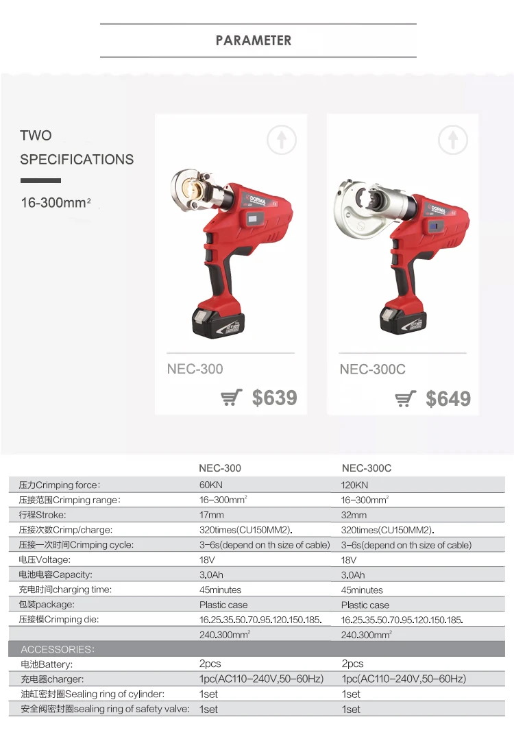 battery cable lug crimping tool