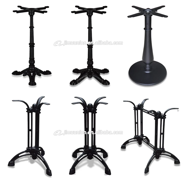 Unique Black Table Base Stand Cast Iron Dining Table Legs For