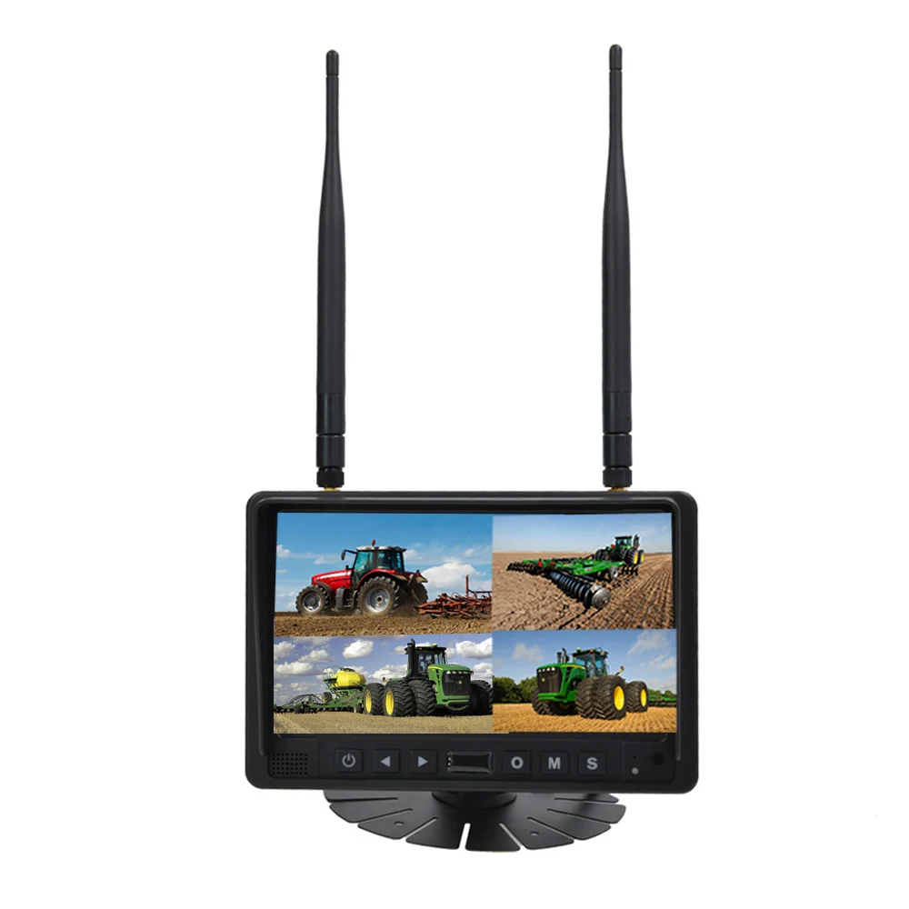 7 Quad View Truck Wireless Rear Camera System Ir Night Vision Ip69k Waterproof 2 4g Digital Car Rearview
