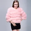 Women's Faux Fox Fur Coat Short Fur Jacket warm imitation fur coats women Parka winter warm