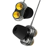 Genuine Earphones Dual Driver With Mic gaming mp3 DJ Field headset