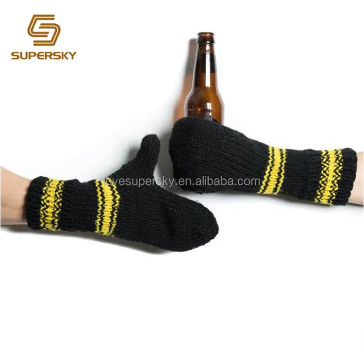 Beer Mitten Koozies Stocking Stuffer For Sports Fans Christmas Beer Can