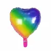 Gradient color mylar foil material love balloon heart balloon for wedding
