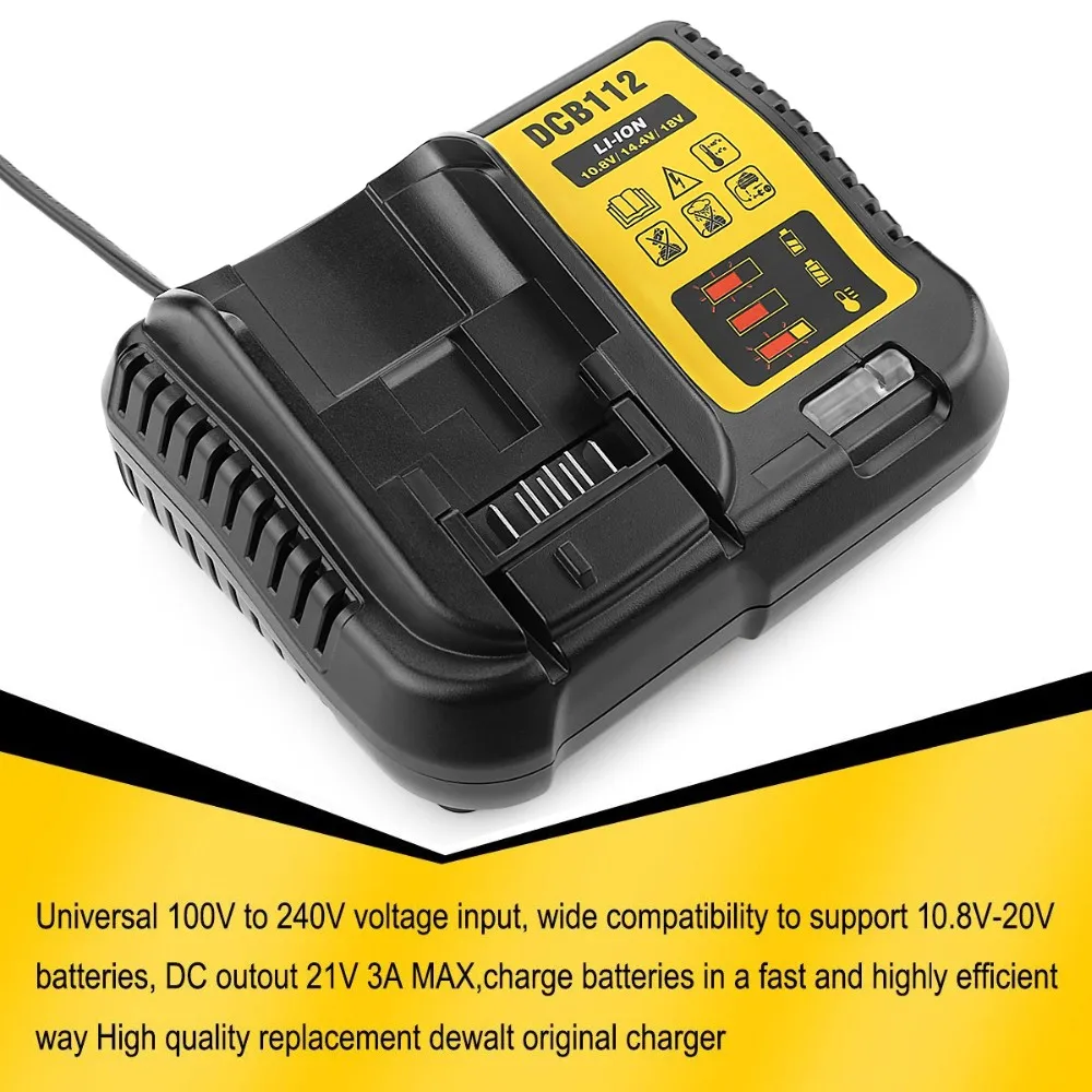10.8v To 18v 20v 2a Liion Dcb112 Original Power Tool Charger For