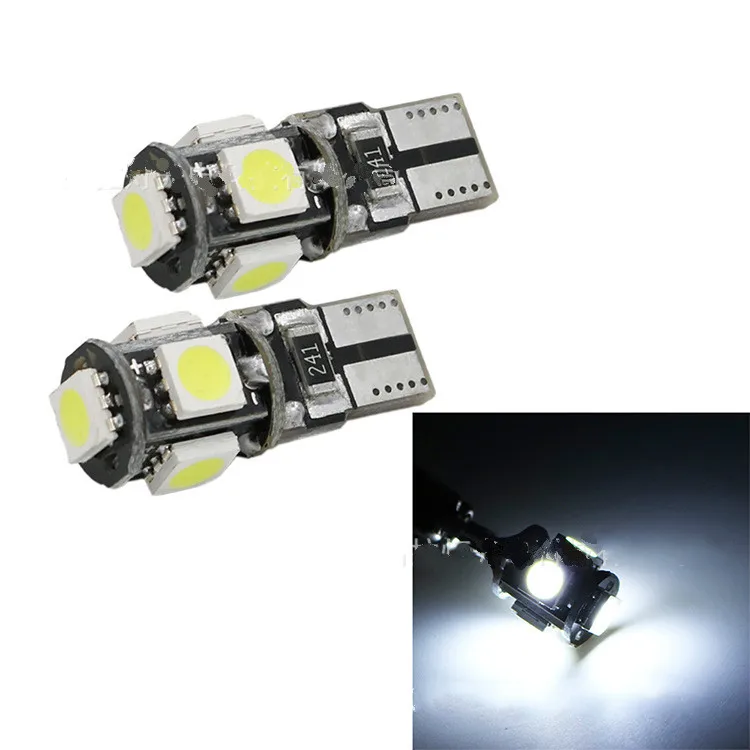 Perfect factory directly selt T10 5 5050 SMD LED Canbus ERROR FREE Car Side Wedge Lamp Bulb W5W 168 194