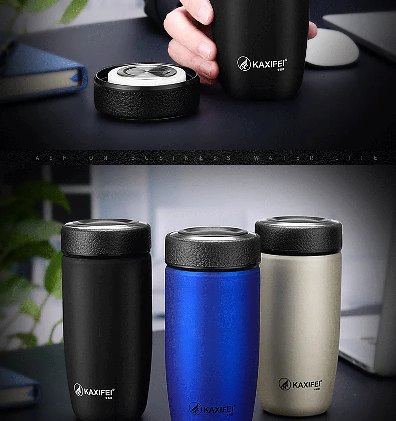 Businee Men Thermos Insulated Stainless Steel Coffee Mug With Tea ...