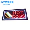Hot Cake Hot Dogs Shop Indoor LED Display Flasher LED Advertising Screen Factory Supplier