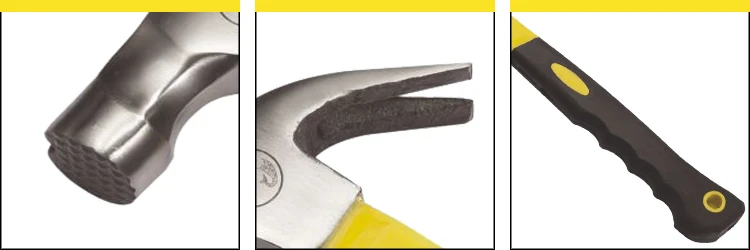 Magnet material high quality Fiberglass Handle Hammer