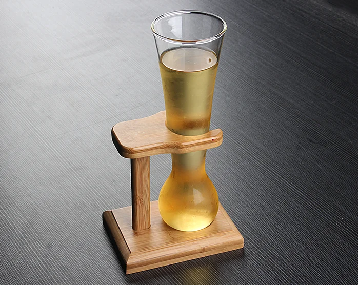 High Quality Borosilicate Beer Glass Yard Of Ale With Stand( 4 Pcs Yard