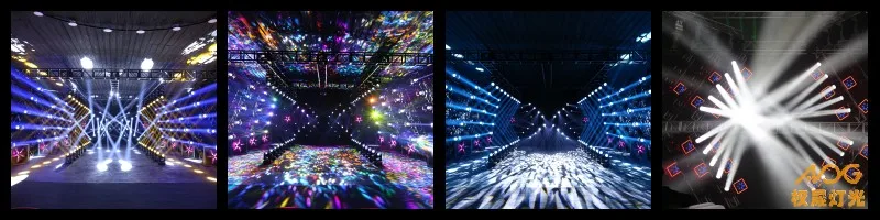 china moving head light 350W 17r beam light 14 colors and 20 gobos double prism dmx 20Ch Stage light