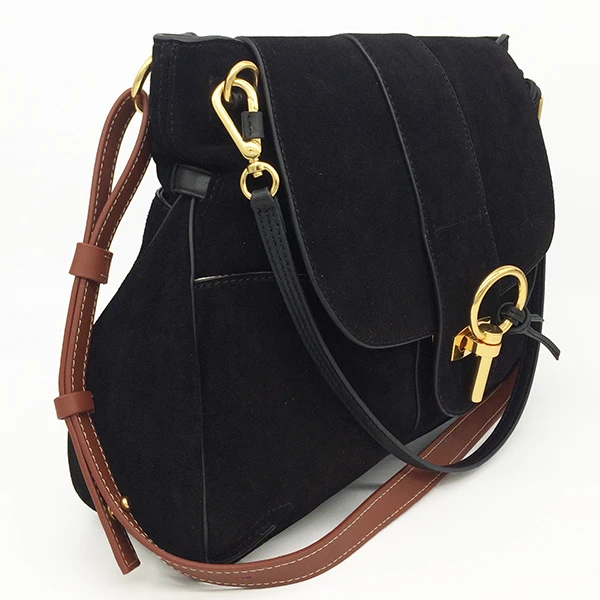 
MOQ 1 PCS Nubuck leather custom shoulder rope handle bag chaine cross body bag 2019 , bags women brand handbags ladies 