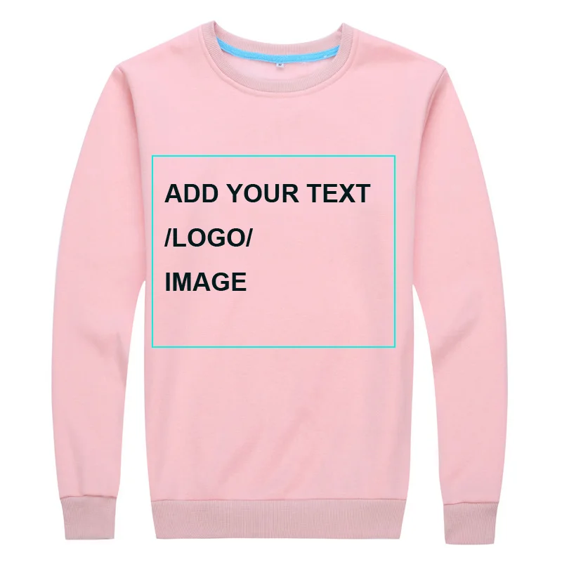 

OEM Custom Print Design Logo Blank O-Neck Women Hoodie Unisex Plain Sweatshirt Stock Wholesale