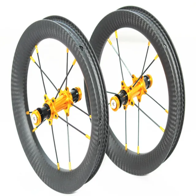 

395g 12inch 25mm x 30mm Tubeless Clincher Balance Bike Carbon Wheels Carbon Kids Wheels For Balance