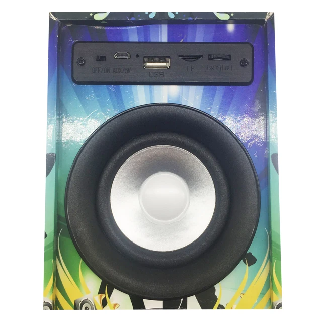 Outdoor Portable Party Graffiti Wooden Speaker Audio Player Use Computer Mobile Phone Wireless Bluetooths Speakers - ANKUX.COM