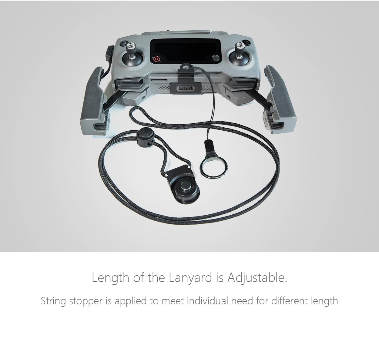 PGYTECH Remote Controller Clasp for DJI Mavic 2 Pro Zoom Adjustable Lanyard Hanging Straps Neck Sling Mavic 2 Drone Accessories