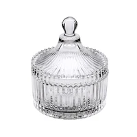 

Top Selling High Quality Crystal Weddings Cheap Glass Candy Jar Glass Sugar Bowl