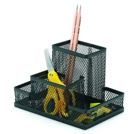 Metal Mesh Desk Organizer Pencil Cup