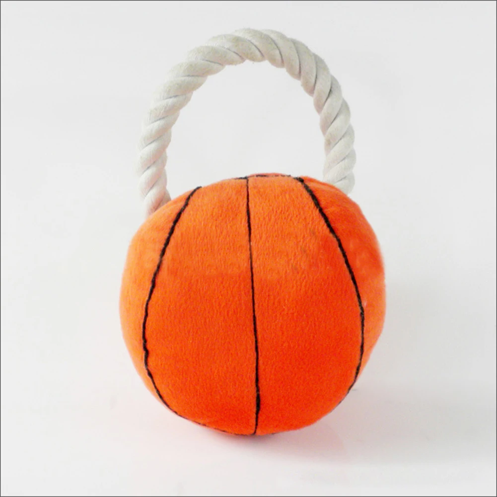 plush basketball dog toy