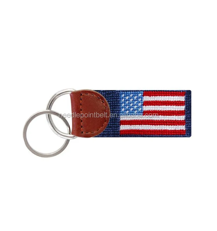 American Flag Needlepoint Key Fob5.jpg