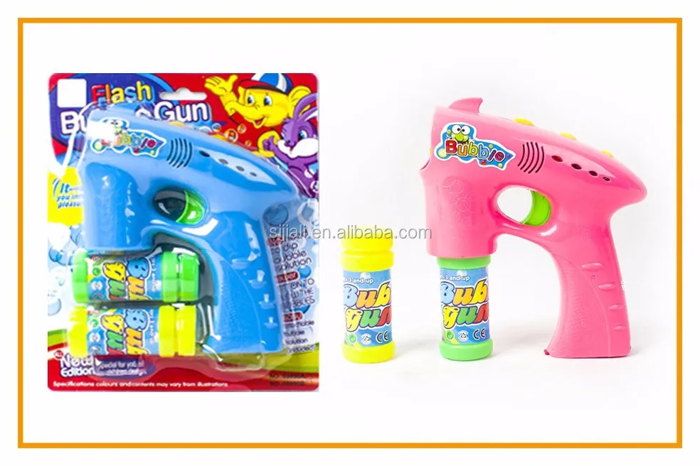 Promotional Customized Bo Flashing Bubble Gun With Double Bottles Of ...