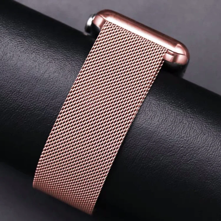 

For Apple Watch iwatch 1234 Mesh magnetic Loop Band Strap with Bumper Case, Black;gold;silver;rose gold
