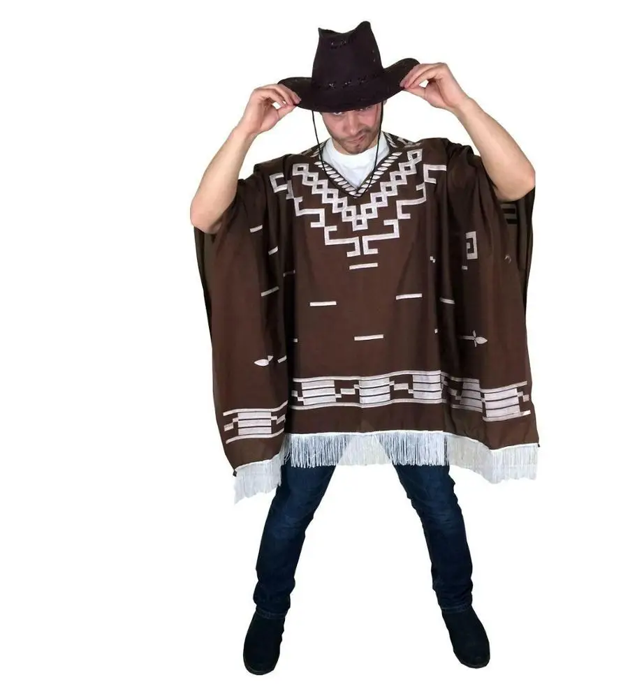 Fancy Dress Mexican Cowboy Poncho 