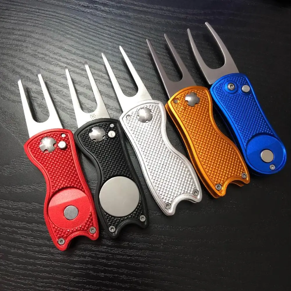 Custom Zinc Alloy/copper/iron/antique Plated Automatic Golf Divot Tool