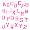 Pink Letters Patch Alphabet Embroidered Applique Letters iron on Patches PE322