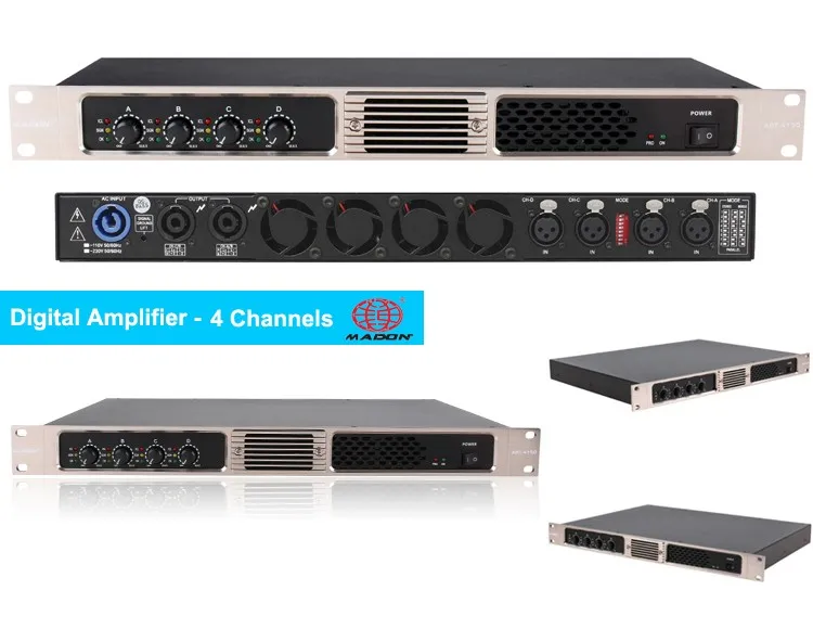 High Quality Professional 1u Power Digital Amplifier Powersoft