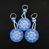 Custom design sailing ship wheel eva foam boat keychain floating key ring