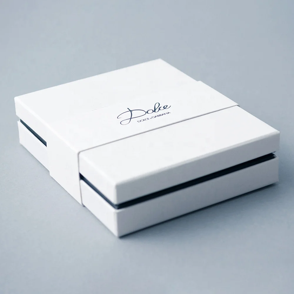 
High quality recyclable 2 piece rigid luxury custom logo paper gift packaging box 