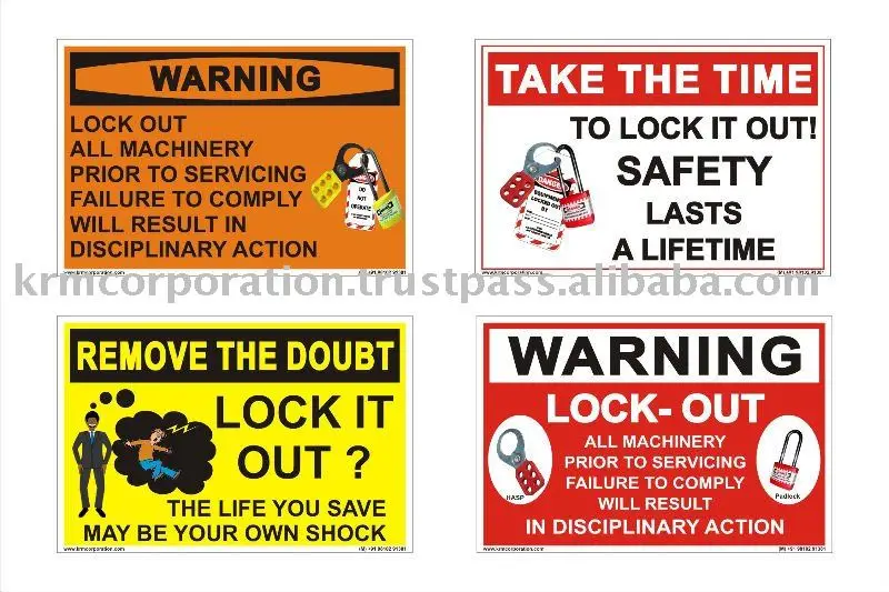 Lockout Tagout Safety Poster