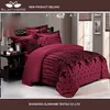 beautiful twin burgundy colored microfiber fabric bedroom adult being flocking comforter bedding sets