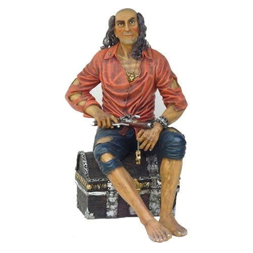 resin pirate statue