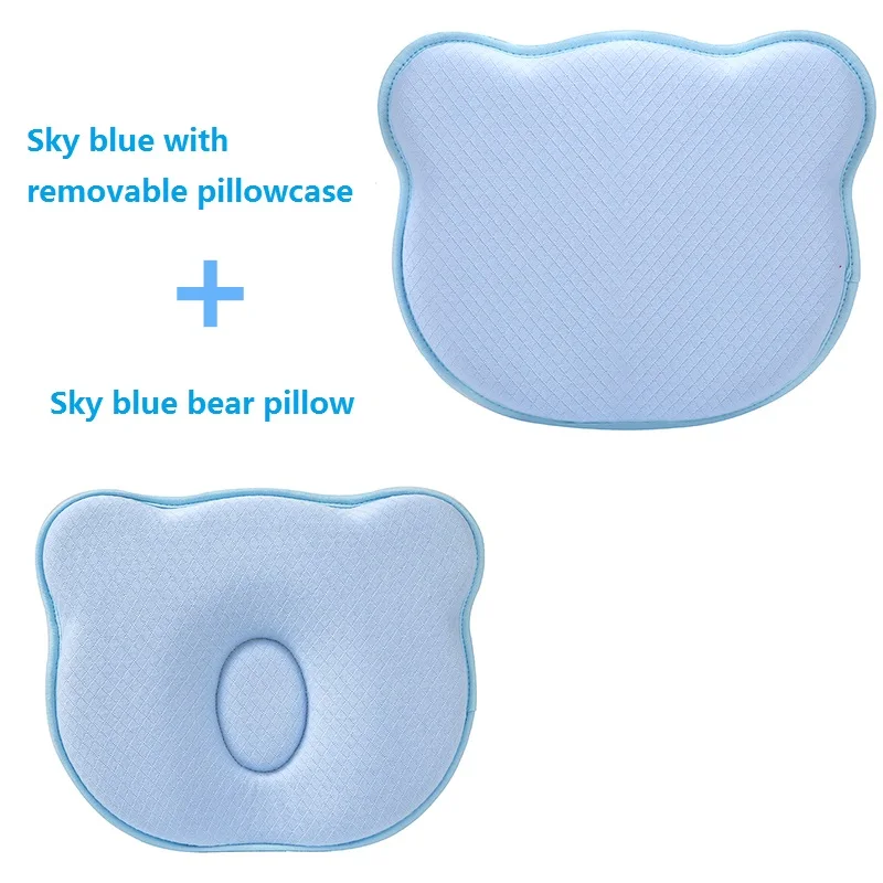 

Memory foam Baby Pillow with Washable and Removable cover Baby Head Shaping Pillow Infant Head Shaping Baby Pillow, N/a