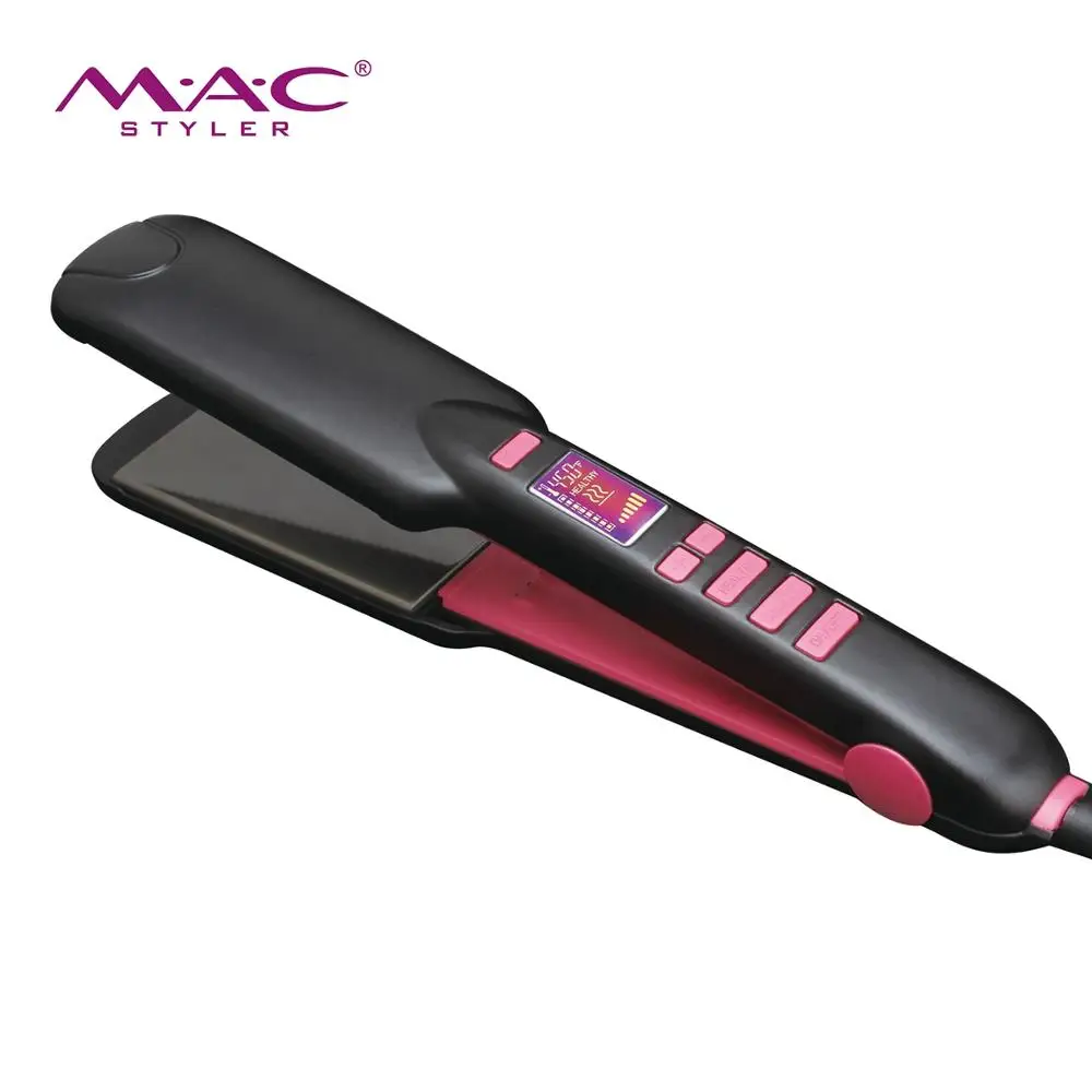 

High quality titanium 450 degrees hair straightener flat iron salon professional hair straightener, Customized color