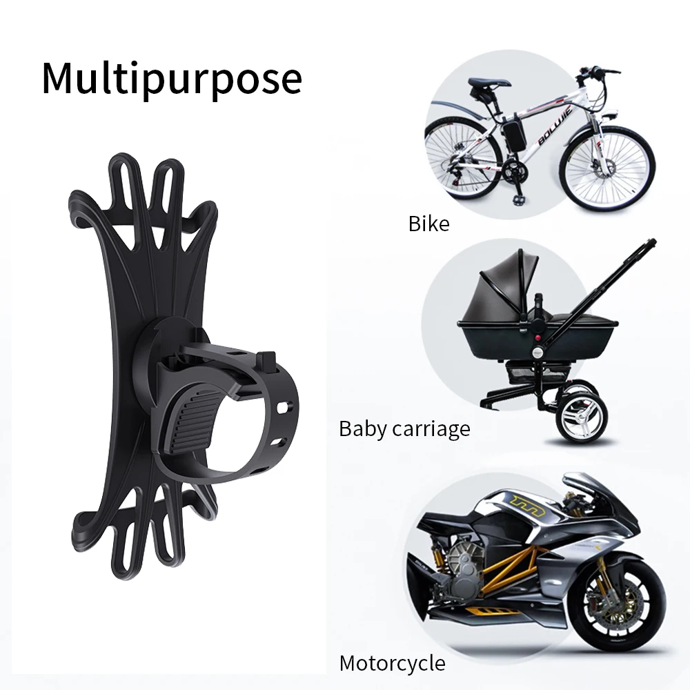 

Eagle Claw Structure Design Outdoor Cycling Silicone Bike Phone Holder For Iphone