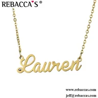 

18k Gold Plated Stainless Steel necklace customize name necklace