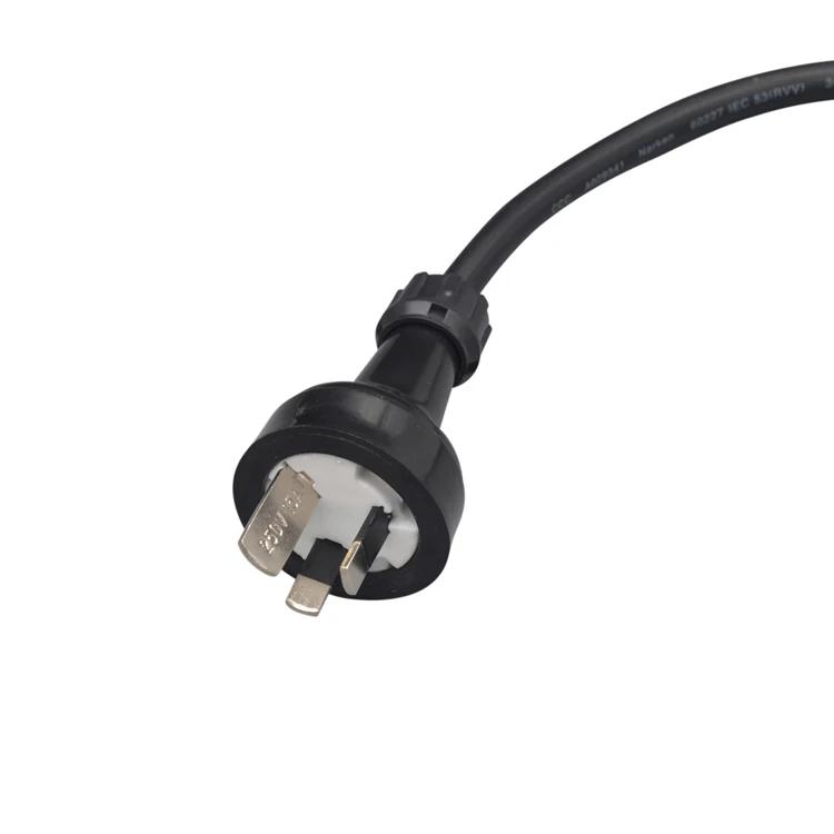 Factory Supply Wholesale 3 Pin Au Aus Australia Rubber Power Plug