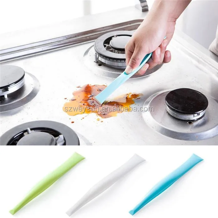 Plastic Kitchen Floor Scraper Kitchen Bathroom Stove Dirt Cleaning