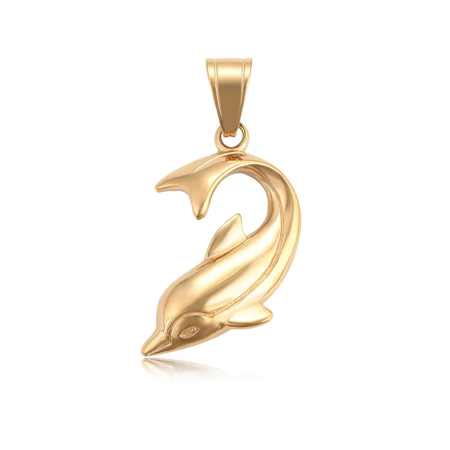 

34208 xuping jewelry fashion 18k gold color charms pendants with animal dolphin