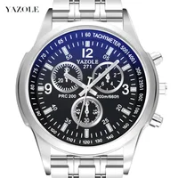 

YAZOLE D 271-S Fashion Dial Design Metal Strap Business Male Watches For Men Stainless Steel Back Wristwatch Reloj Waterproof